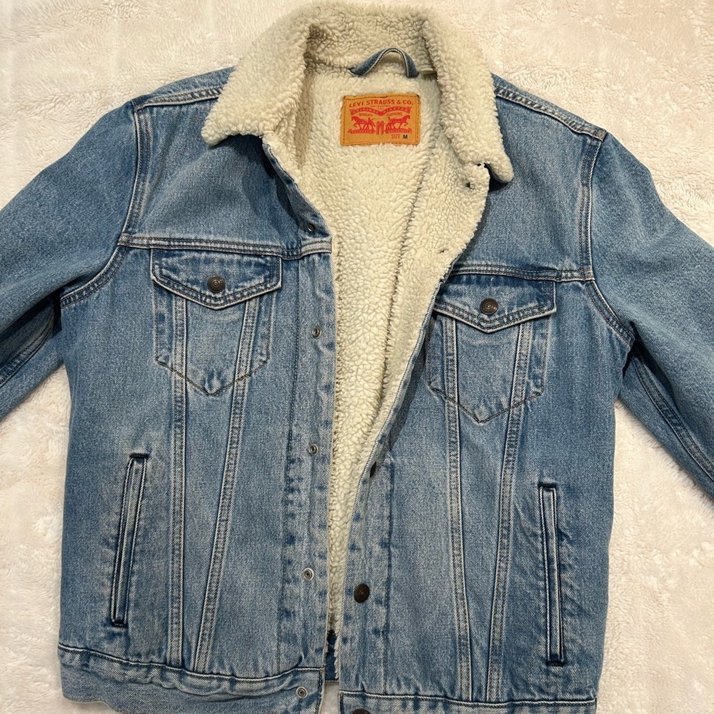 Vintage Levi’s Denim Sherpa Jacket Unisex